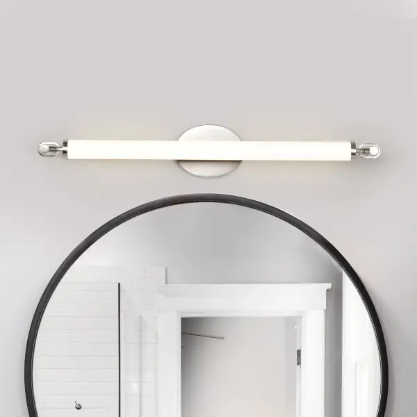 Edgeworth 28-Inch LED Vanity Light in Brushed Nickel - Image 3