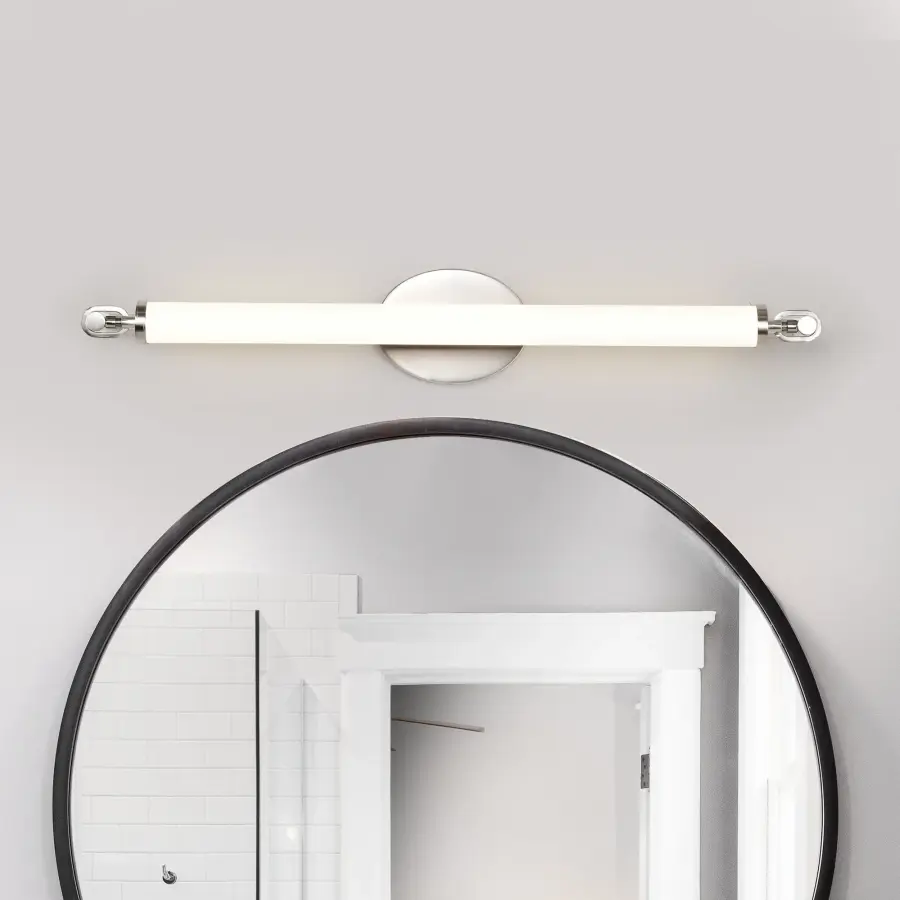 Edgeworth 28-Inch LED Vanity Light in Brushed Nickel - Image 3