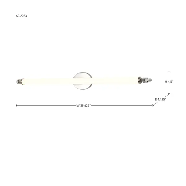 Edgeworth 40-Inch LED Vanity Light in Brushed Nickel - Image 17