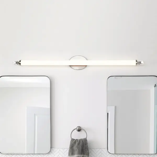 Edgeworth 40-Inch LED Vanity Light in Brushed Nickel - Image 3