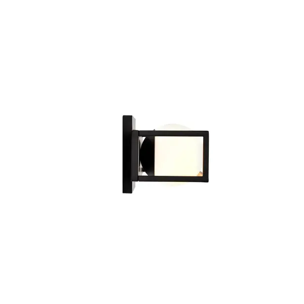 Jenkins 2-Light LED Vanity Light in Matte Black with Frosted Glass - Image 12