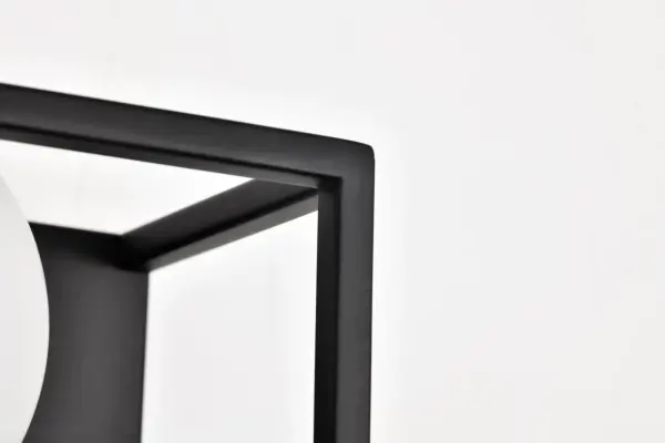 Jenkins 2-Light LED Vanity Light in Matte Black with Frosted Glass - Image 14