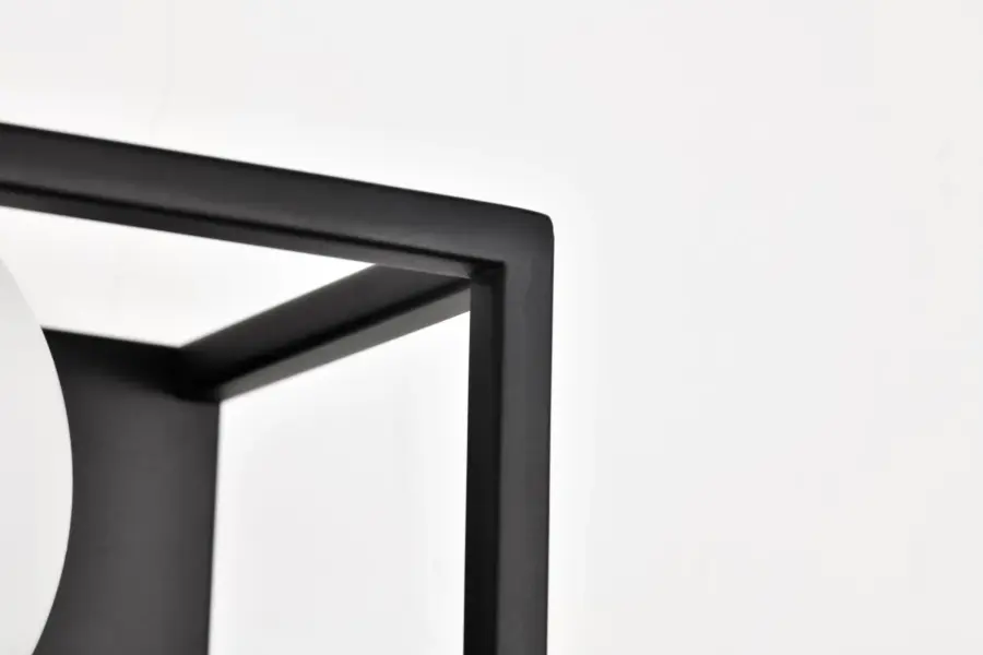 Jenkins 2-Light LED Vanity Light in Matte Black with Frosted Glass - Image 14