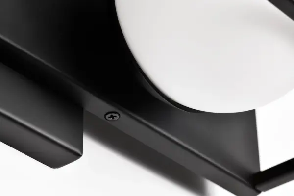 Jenkins 2-Light LED Vanity Light in Matte Black with Frosted Glass - Image 17