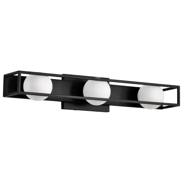 Jenkins 24-Inch 3-Light LED Vanity Light in Matte Black - Image 1