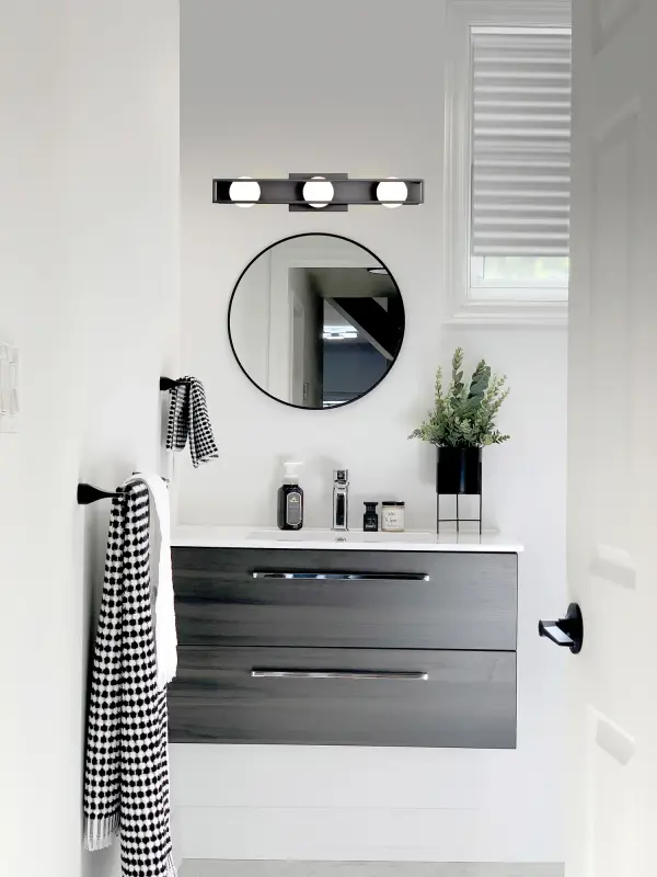 Jenkins 24-Inch 3-Light LED Vanity Light in Matte Black - Image 19