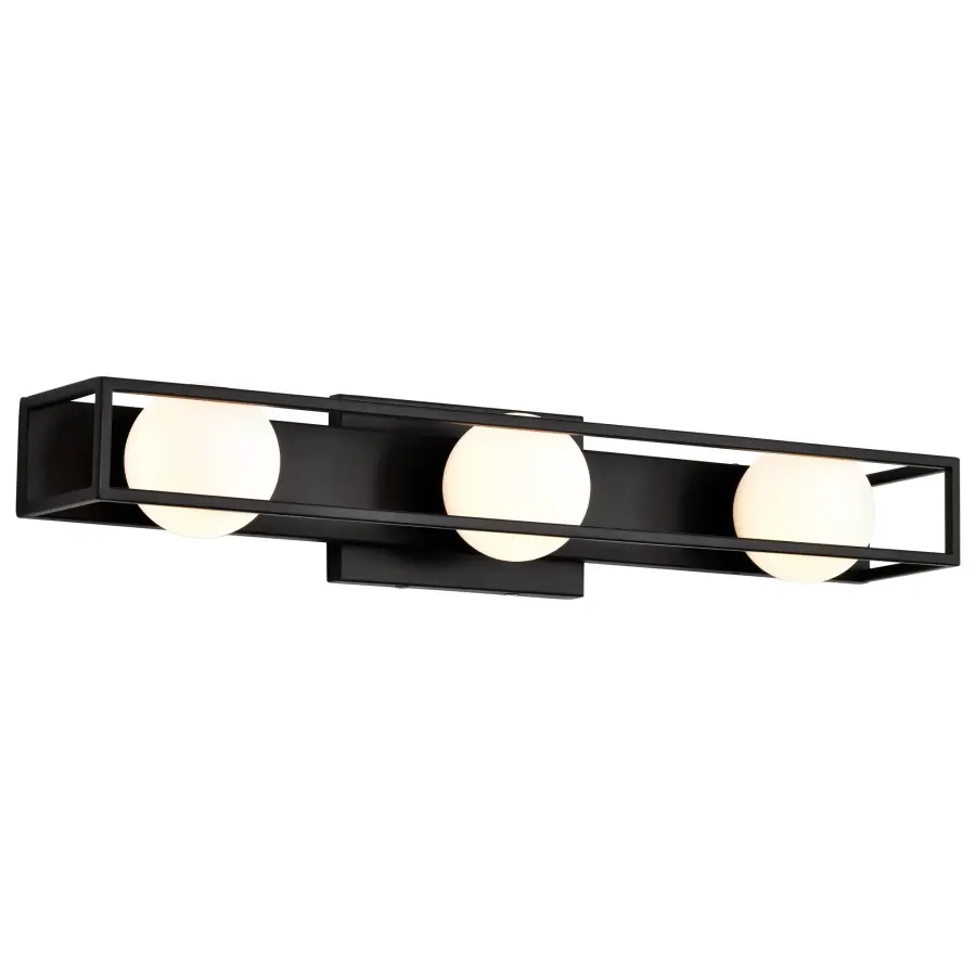Jenkins 24-Inch 3-Light LED Vanity Light in Matte Black - Image 4