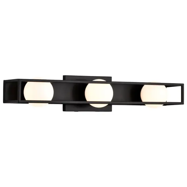 Jenkins 24-Inch 3-Light LED Vanity Light in Matte Black - Image 6