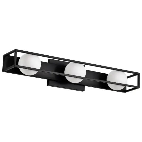 Jenkins 24-Inch 3-Light LED Vanity Light in Matte Black - Image 7