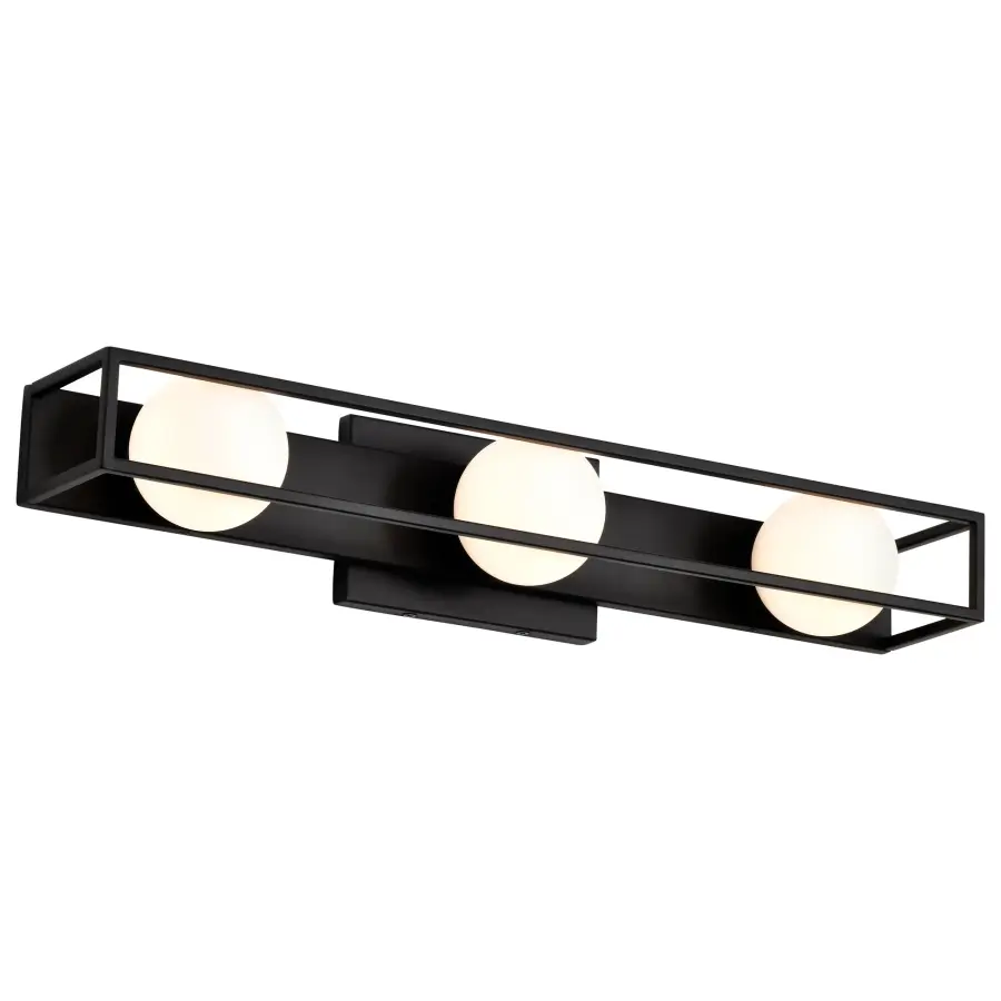 Jenkins 24-Inch 3-Light LED Vanity Light in Matte Black - Image 8