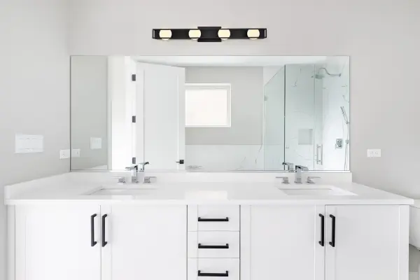 Jenkins 32-Inch 4-Light LED Vanity Light in Matte Black - Image 2