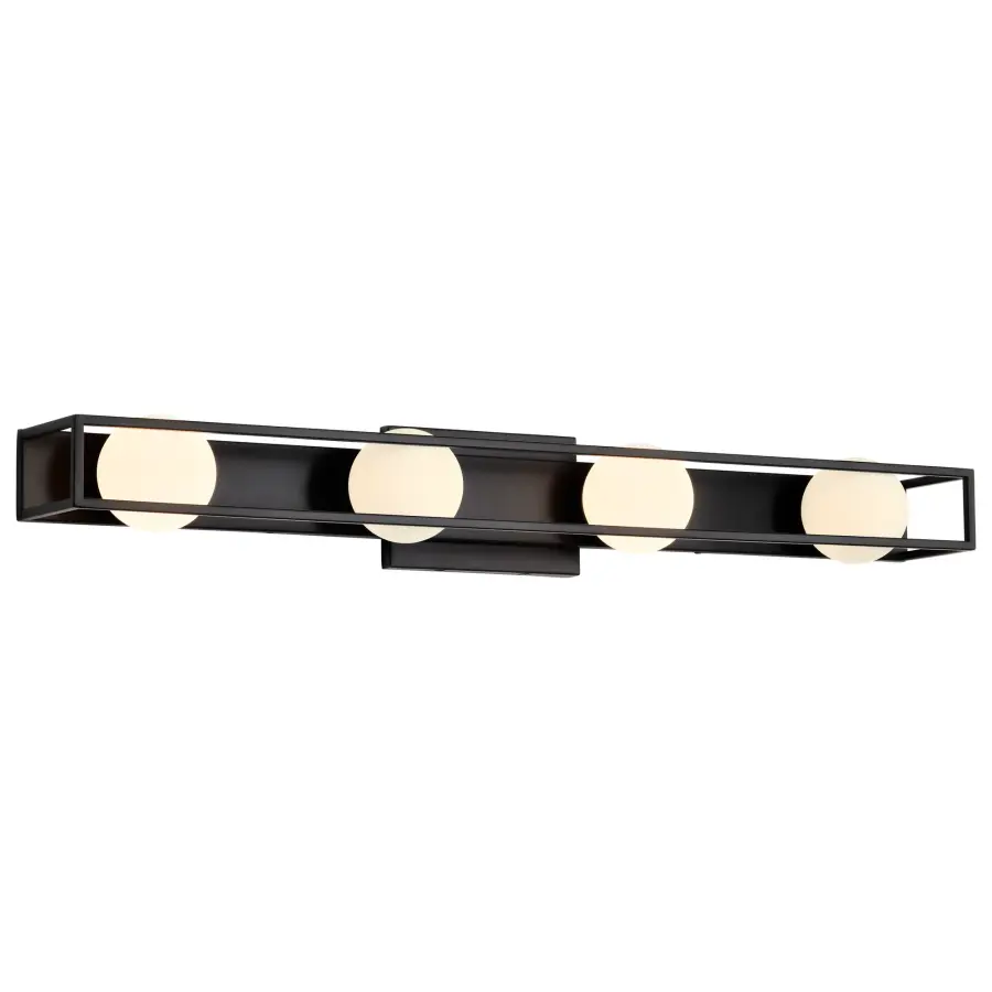 Jenkins 32-Inch 4-Light LED Vanity Light in Matte Black - Image 4
