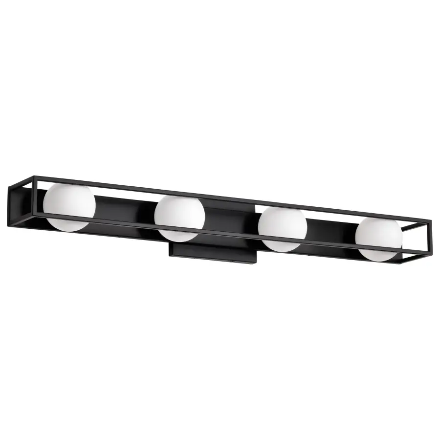 Jenkins 32-Inch 4-Light LED Vanity Light in Matte Black - Image 5