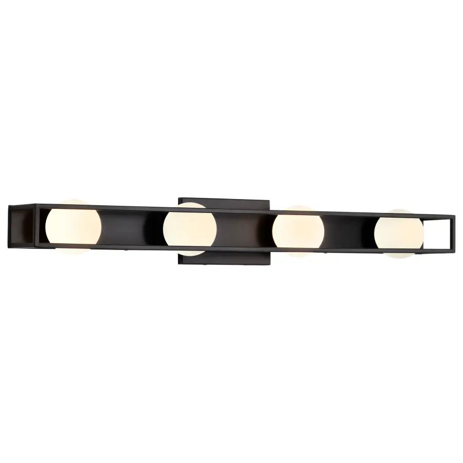 Jenkins 32-Inch 4-Light LED Vanity Light in Matte Black - Image 8