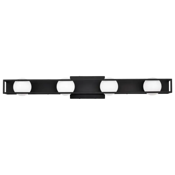 Jenkins 32-Inch 4-Light LED Vanity Light in Matte Black - Image 9