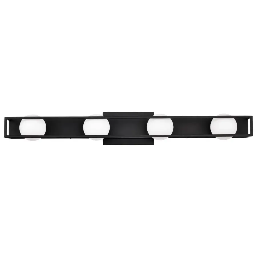 Jenkins 32-Inch 4-Light LED Vanity Light in Matte Black - Image 9