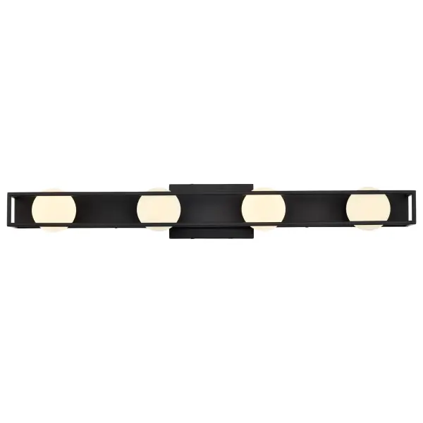 Jenkins 32-Inch 4-Light LED Vanity Light in Matte Black - Image 10
