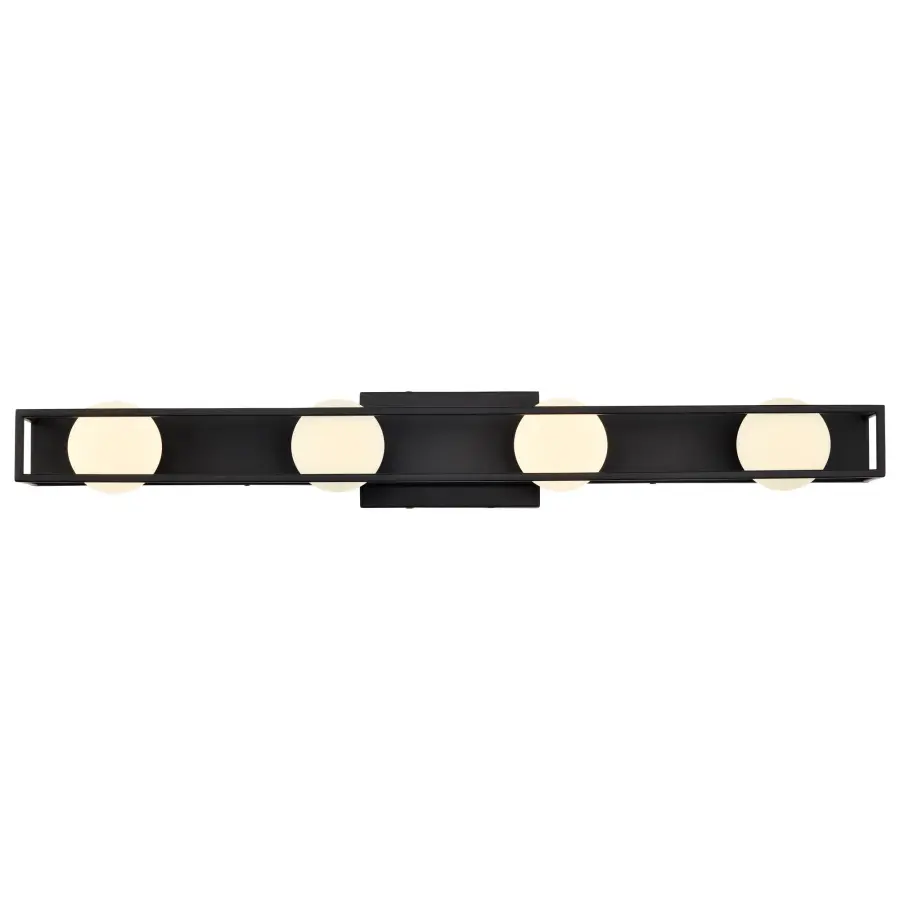 Jenkins 32-Inch 4-Light LED Vanity Light in Matte Black - Image 10