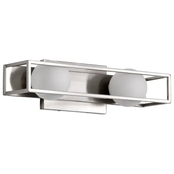 Jenkins 2-Light LED Vanity Light in Brushed Nickel - Image 1