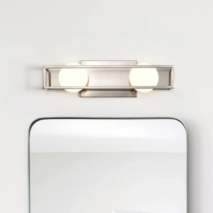 Jenkins 2-Light LED Vanity Light in Brushed Nickel - Image 3