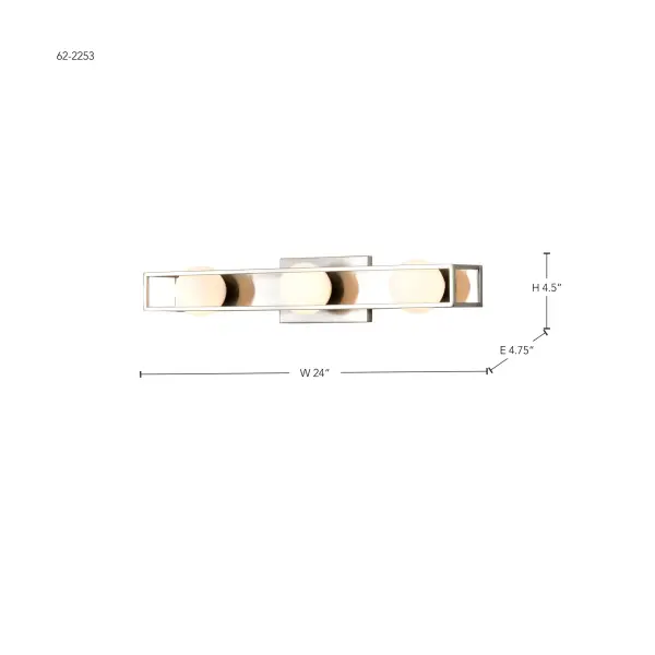 Jenkins 3-Light LED Vanity Light in Brushed Nickel - Image 17