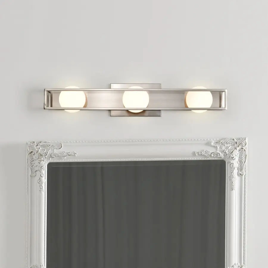 Jenkins 3-Light LED Vanity Light in Brushed Nickel - Image 3