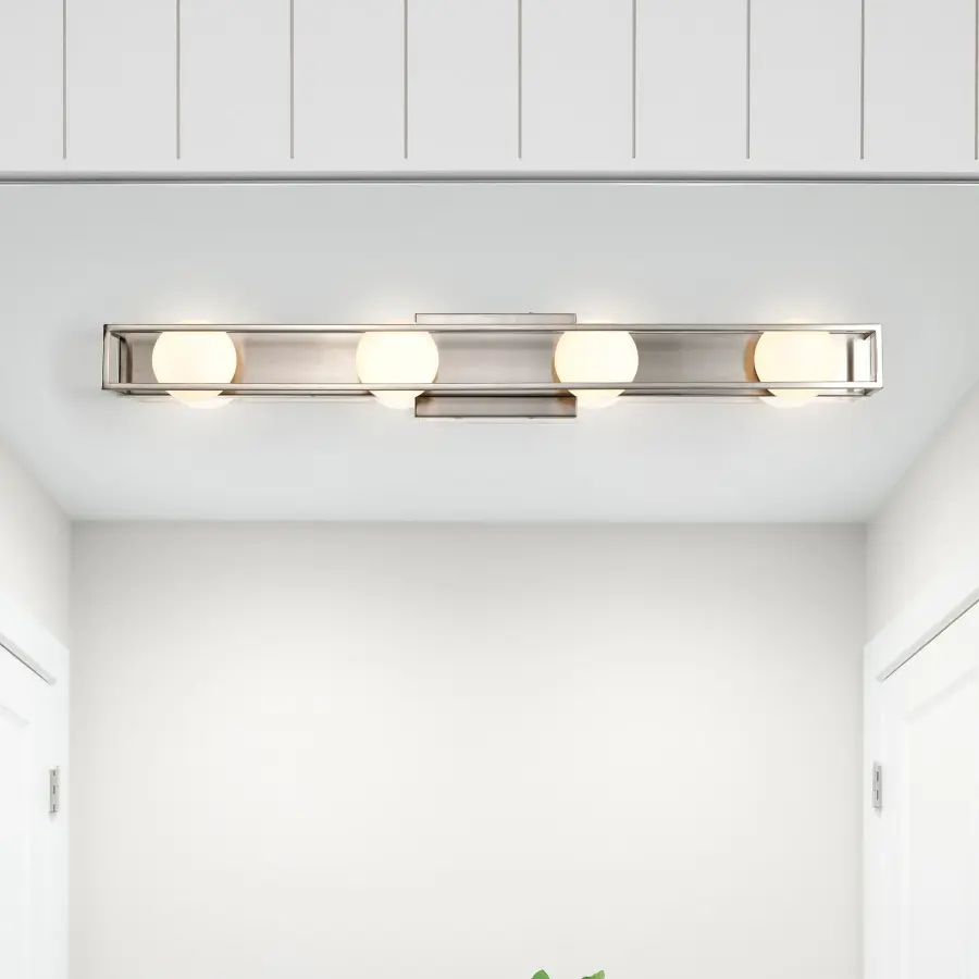 Jenkins 32-Inch 4-Light LED Vanity Light in Brushed Nickel - Image 3