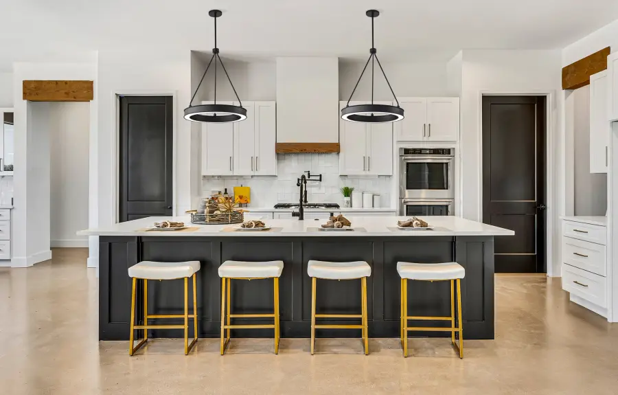 Longford 20" LED Pendant in Textured Black - Image 2