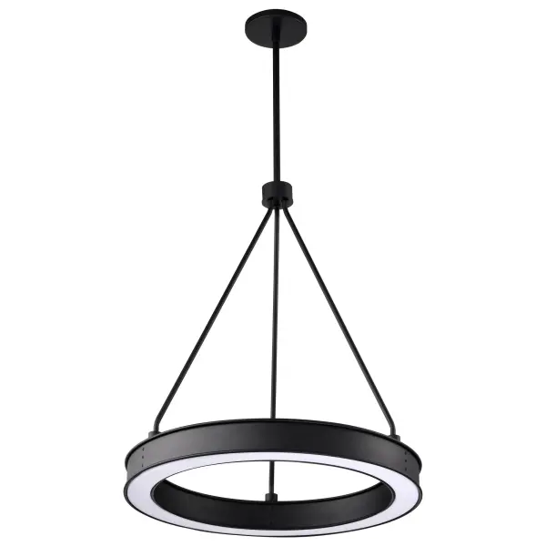 Longford 20" LED Pendant in Textured Black - Image 7