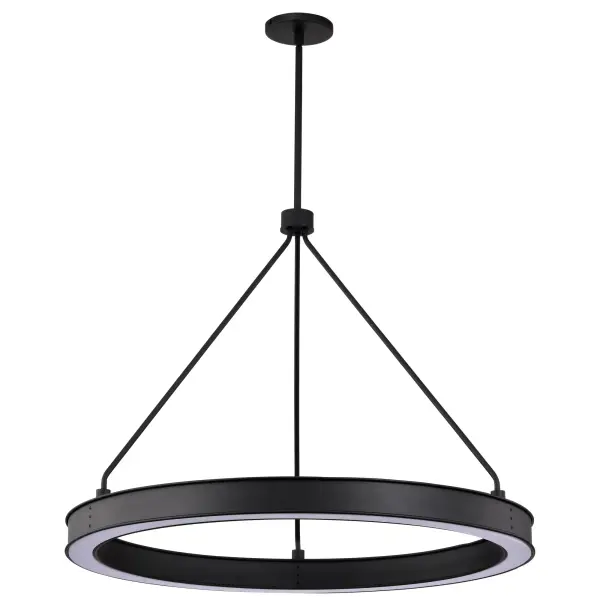 Longford 30" LED Pendant in Textured Black - Image 1