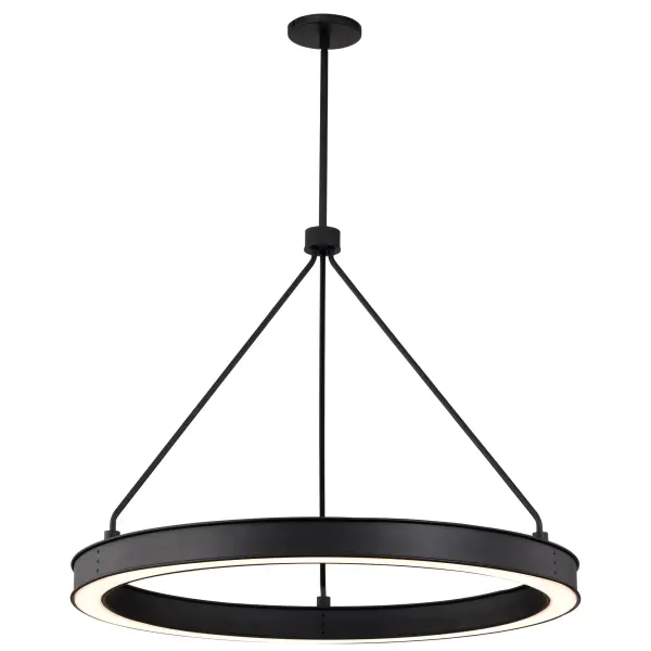 Longford 30" LED Pendant in Textured Black - Image 4