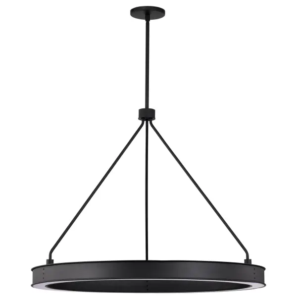 Longford 30" LED Pendant in Textured Black - Image 5