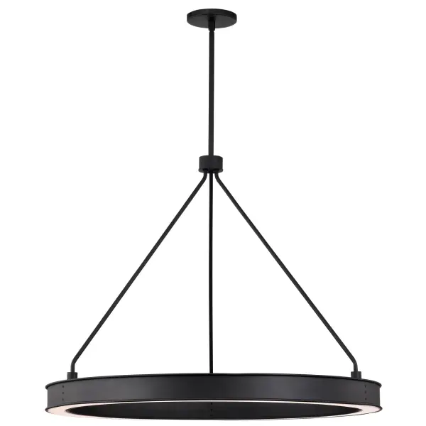 Longford 30" LED Pendant in Textured Black - Image 6