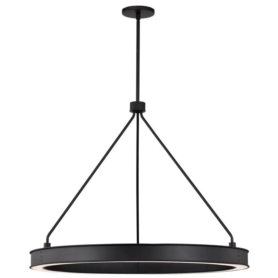 Longford 30" LED Pendant in Textured Black - Image 6