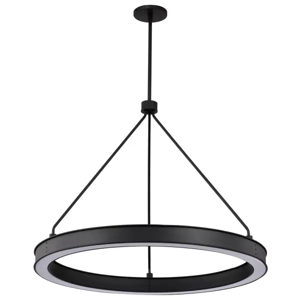 Longford 30" LED Pendant in Textured Black - Image 7
