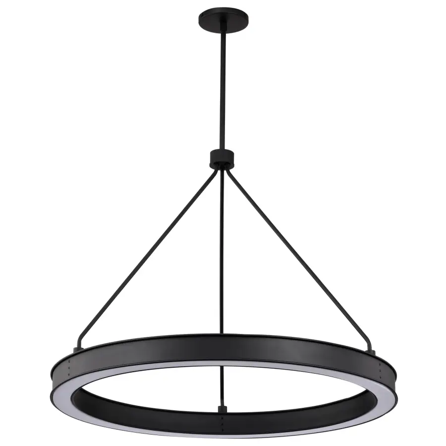 Longford 30" LED Pendant in Textured Black - Image 7