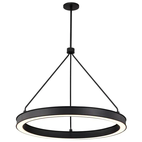 Longford 30" LED Pendant in Textured Black - Image 8
