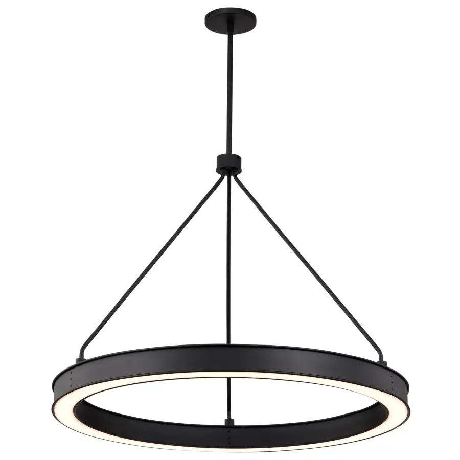 Longford 30" LED Pendant in Textured Black - Image 8
