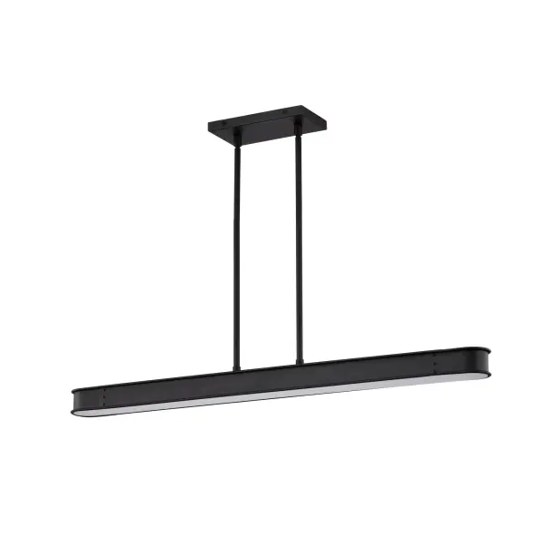 Longford 36-Inch LED Island Pendant in Textured Black - Image 1
