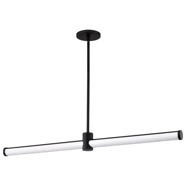 Bowman 36-Inch LED Island Pendant in Matte Black - Image 1
