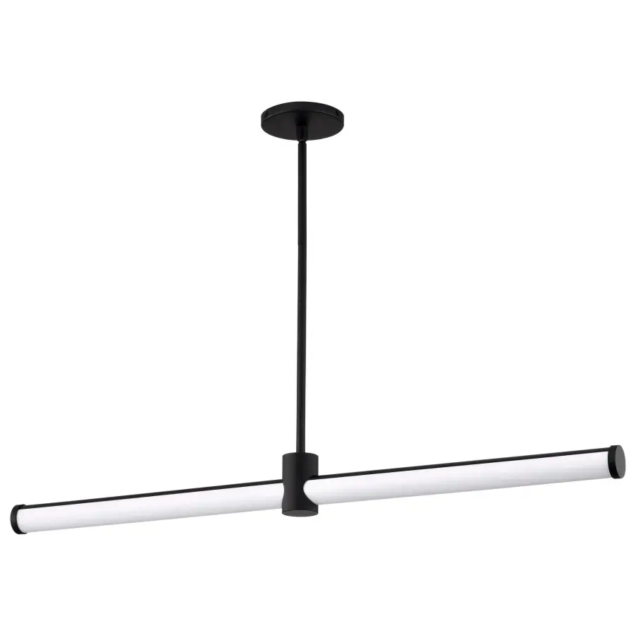 Bowman 36-Inch LED Island Pendant in Matte Black - Image 1