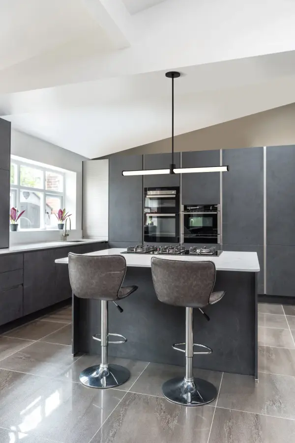 Bowman 36-Inch LED Island Pendant in Matte Black - Image 2