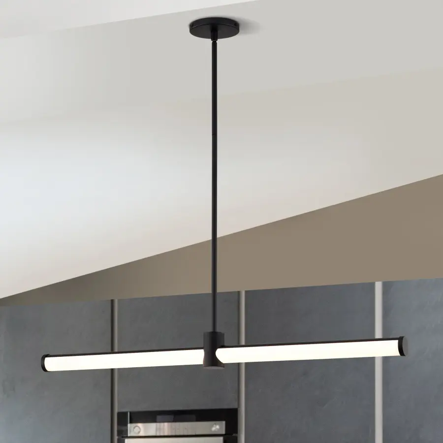 Bowman 36-Inch LED Island Pendant in Matte Black - Image 3