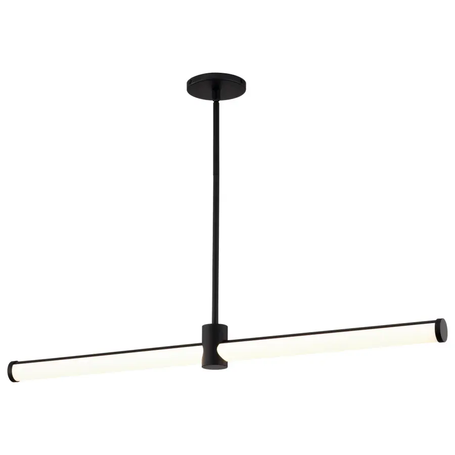 Bowman 36-Inch LED Island Pendant in Matte Black - Image 4