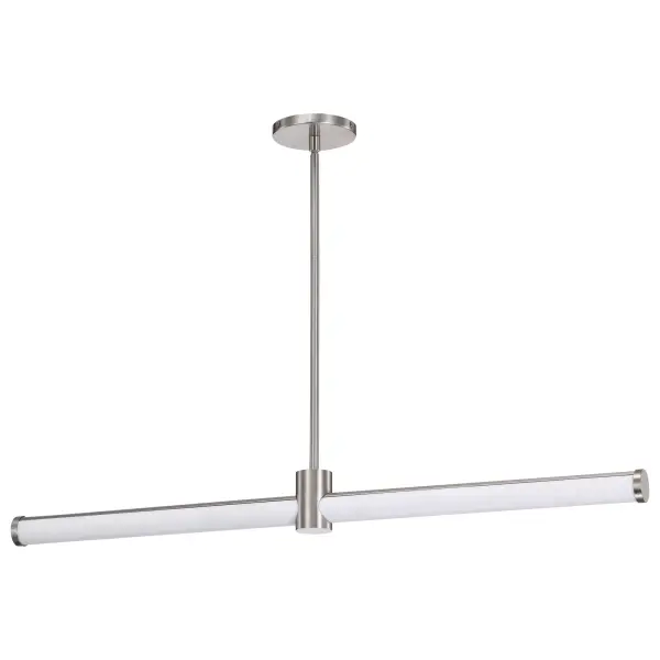 Bowman 36-Inch LED Island Pendant in Brushed Nickel - Image 1