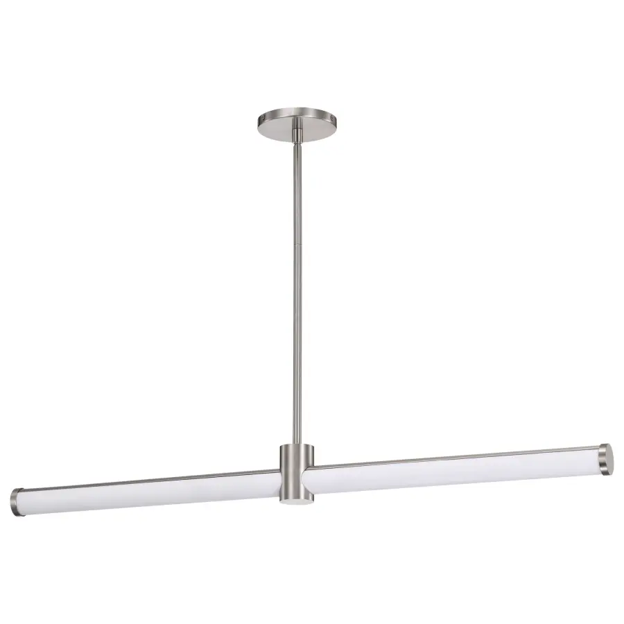 Bowman 36-Inch LED Island Pendant in Brushed Nickel - Image 1