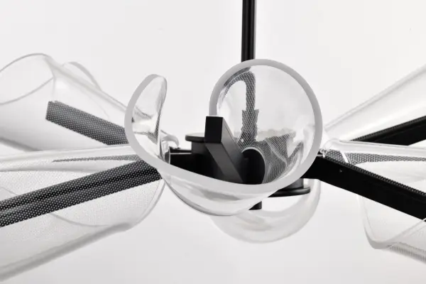 Sedona 28-Inch 6-Light LED Chandelier in Matte Black - Image 10