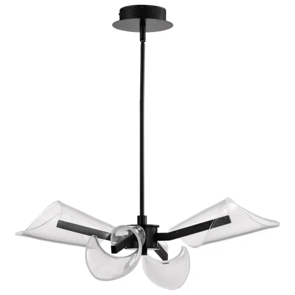Sedona 27-Inch 4-Light LED Chandelier in Matte Black - Image 7