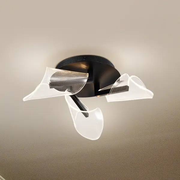 Sedona 22-Inch LED Flush Mount in Matte Black - Image 3