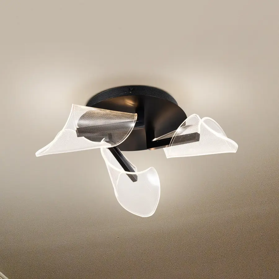 Sedona 22-Inch LED Flush Mount in Matte Black - Image 3